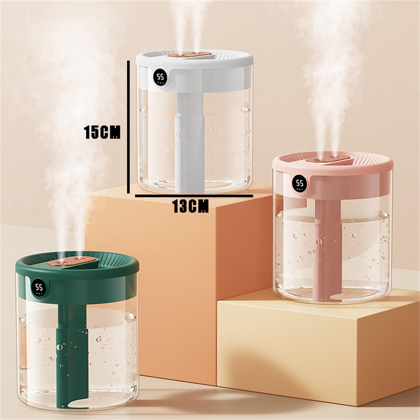 Dreamzy Humidifiers for Bedroom, Silent Large Capacity Desktop Humidifier Household, Dreamzy Humidifier with Night Light