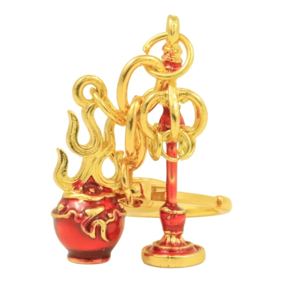 Feng Shui Ksitigarbha Fireball and Staff Amulet