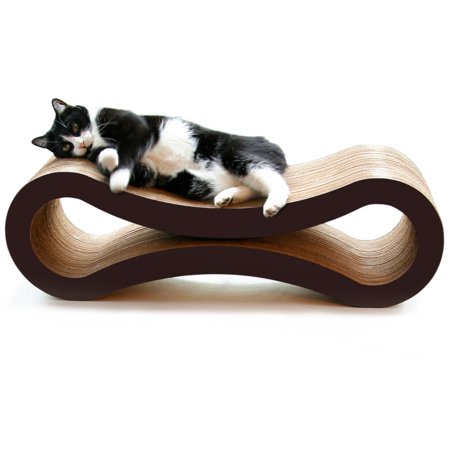 PetFusion Cat Scratcher Lounge, Walnut Brown