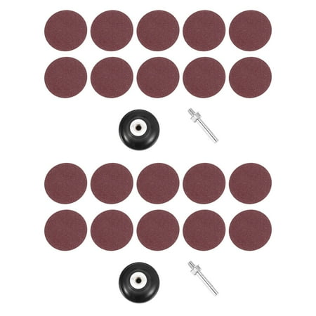 

100Pcs Quick Change Discs 2 Inch Sanding Discs with 2Pc 1/4Inch Holder Rust Paint Removal Surface Condition Discs