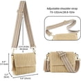 thumbnail image 4 of Women's Summer Straw Braided Crossbody Bag with Tassel Chain,Shoulder Straps Woven Beach Handbag Handmade Wallet Purse, 4 of 4