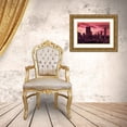 thumbnail image 3 of Highsmith, Carol 24x17 Gold Ornate Wood Framed with Double Matting Museum Art Print Titled - Skyline at dusk Chicago Illinois, 3 of 4