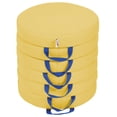 thumbnail image 2 of SoftZone® Round Floor Cushion with Handle 6-Piece - Yellow, 2 of 2