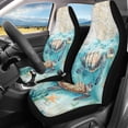 thumbnail image 2 of XYZCANDO Turtle and Star Pattern Car Seat Covers for Woman Decorative Front Seat Cover Thin Easy to Install, for Van Auto Truck, 2 of 10