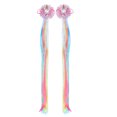 thumbnail image 1 of 2Pcs Forme de Licorne Maille Cheveux Pinces Dégradé Coloré Faux Cheveux Gland Barrette Enfants Coiffe, 1 of 7