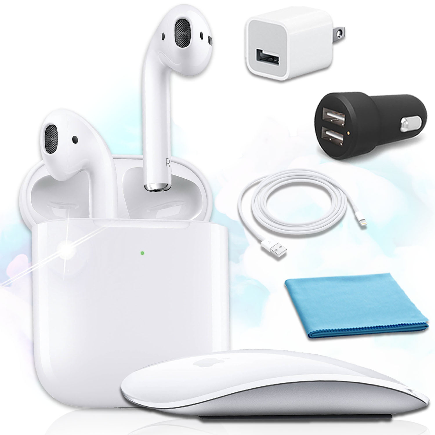 Apple Airpod 2 Wireless Charging Case with Magic Mouse 2 Bundle - Walmart.com - Walmart.com