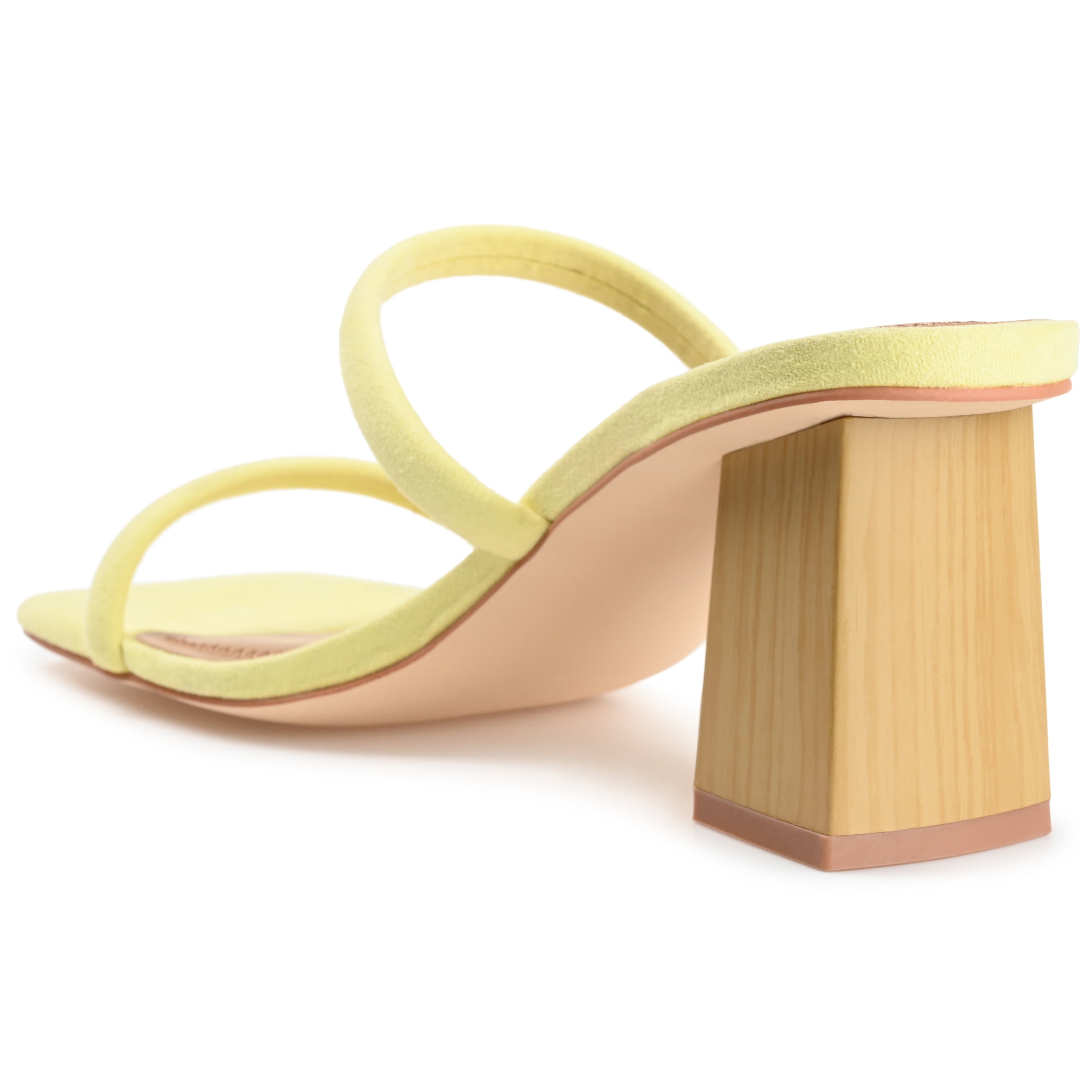 Journee Womens Henrietta Open Square Toe Block Heel Dress Sandals