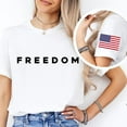 thumbnail image 2 of Freedom Shirt Crew Neck Print Casual T-Shirt - Ship from USA - 100% Cotton, 2 of 10