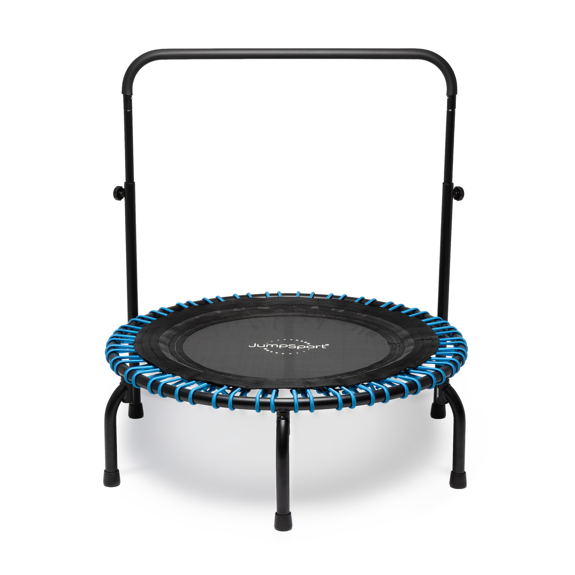 JumpSport 350 Series 39" Trampoline & Handle Bar w/Adjustable Bungees, Teal