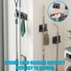 thumbnail image 3 of BTideas Soporte de Pared para Escobas, Organizador de Escobas y Trapeadores de Acero Inoxidable de 4 Pzas, Autoadhesivo, Negro, 3 of 8