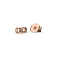 thumbnail image 3 of 2 Ct Round Cut Lab-Grown Diamond Solitaire Stud Earrings 14K Rose Gold Round, 1 Carat Each, 3 of 6