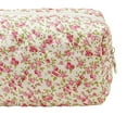 thumbnail image 4 of Stgfyxgs Cosmetic Bag Travel Cosmetics Storage Bag Flower Printed Stylish Handbag Make up Organizer for Dresser Hotel Wedding Bathroom Red Green, 4 of 9