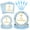 Blue Floral Cross, variant on 96 Pieces Snowflake Winter Tableware Set – Blue Disposable Plates, Napkins, and Forks for Frozen Birthday Parties, Christmas Dinners, Holiday Gatherings, and Winter Celebrations – Serves 24 Guests