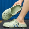 thumbnail image 2 of Rokment Womens Mens Garden Clogs Shoes With Back Straps Unisex Gardening Slip on Work Nuring Sandals Beach Outdoor Water Slippers Comfortable Casual Green Size 9, 2 of 5