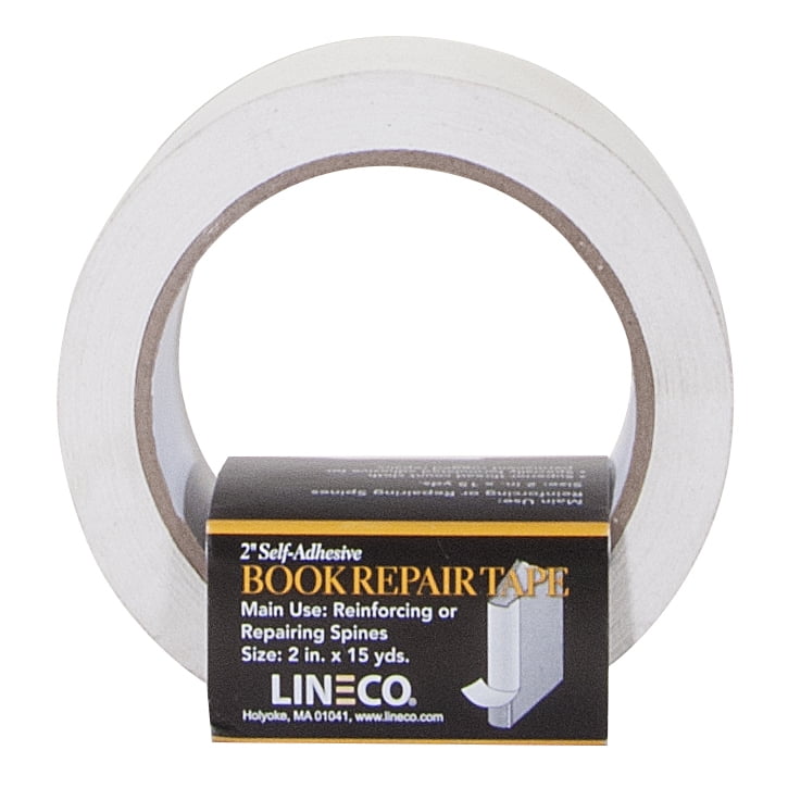 Lineco/University Products Book Cover Repair Tape, 2' x 15 yds., White