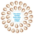 thumbnail image 4 of Uxcell Flat Back Acrylic Teardrop Gems, 18x13mm Teardrop Rhinestones Bead, Golden Champagne 50Pcs, 4 of 6