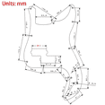 thumbnail image 3 of LOOKSEVEN 13 Hole Metal Aluminium Anodized Bass Pickguard Fits for Fender Precision P Bass-Black, 3 of 4