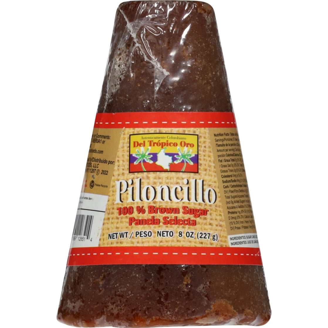 Iberia Del Tropico Oro 100% Piloncillo Brown Sugar 8 oz