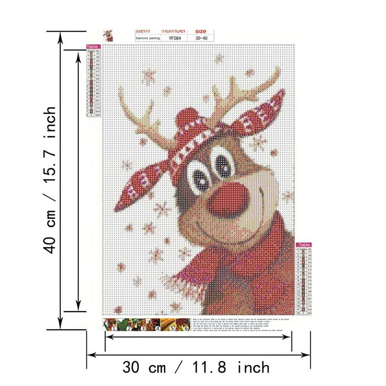 DIY 5D Diamond Painting Kit, 16x12 Winnie The Pooh Round Full Drill Crystal Rhinestone Embroidery Cross Stitch Arts Craft Canvas for Home Wall