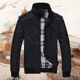 thumbnail image 2 of Dpytoraw Men's Spring And Autumn Men's Jacket With Pockets Thin Textured Sports Casual Jacket, 2 of 5