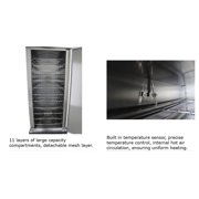 Food Warmer Cabinet 220V Mobile Banquet Trolley Upright Hot Food Holding Cabinet 11 Trays