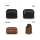 thumbnail image 2 of Bolsa Bandolera Crossbody Mariconera Moda Mujer Malubero Negro, Café, 2 of 5
