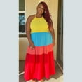thumbnail image 2 of Rainbow Plus Size Tiered Maxi Dress, 2 of 3