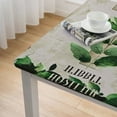 thumbnail image 4 of WERPE He Is Not Here He Has Risen Waterproof Resistant Fabric Square Tablecloth white, 4 of 7