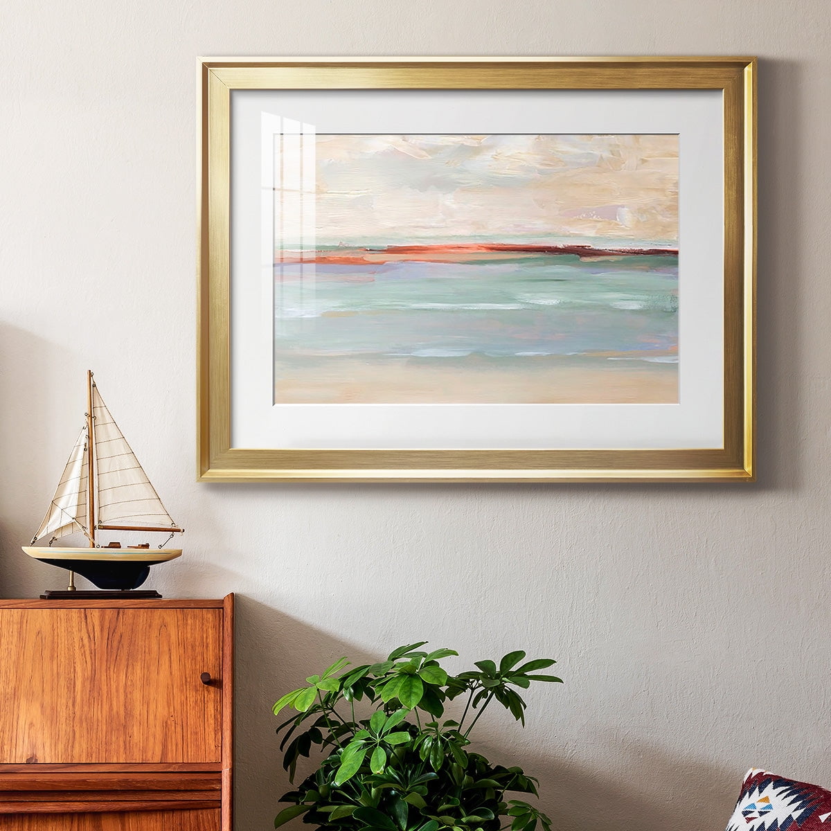 Sienna Horizon I Premium Framed Print - Ready to Hang