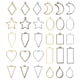thumbnail image 4 of Marco Colgante En Blanco, 30 Piezas Colgante De Marco Hueco Hueco Geométrico Para Decoración De Teléfono Móvil Para Pulseras ANGGREK Otros, 4 of 8