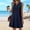 Blue, variant on Summer Dresses for Women Sleeveless Casual Shift Dress Casual Midi Tank Dress Shirt Dresses for Women with Pockets Woven Dress Green L