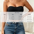 thumbnail image 2 of Women's Strapless Longline Bandeau Bra, Seamless Padded Body Fitting Casual Underwear Bralette Black Lady Cute Bras Push Up L, 2 of 7