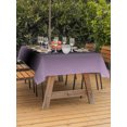 thumbnail image 3 of Outdoor Table Cloth with Umbrella Hole and Zipper, Purple Black Ombre Waterproof Rectangle Tablecloth 54"x80", Modern Gradient Abstract Art Washable Table Cover for Outside Party Patio Picnic, 3 of 8
