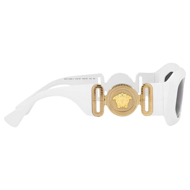 Versace White and Gold Sunglasses VE4425U Amazon.com: Versace ROCK ICONS VE 4425U White/Dark Grey 54  main image 2