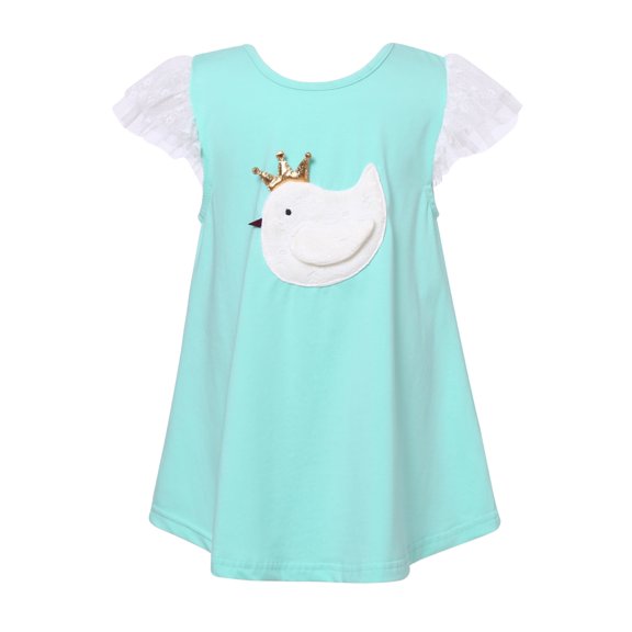 Richie House Girls' Sweet T-shirt with Little Duck RH2278