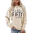 thumbnail image 2 of Tiweut Sweatshirt Women Letter Print Sweatshirt Long Sleeve Loose Pullover Crew Neck Lady Tops, 2 of 4