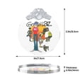 thumbnail image 5 of Gorillaz Christmas Ornament Glass Round Pendant Christmas Hanging Decor Ornament Holiday Xmas Decorations Christmas Tree Ornaments Silver, 5 of 8
