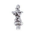 thumbnail image 1 of Sterling Silver 30" .8mm Box Chain 3D Leprechaun Gnome Sitting On Mushroom Pendant Necklace, 1 of 2