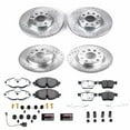 thumbnail image 3 of PowerStop Front and Rear Z23 Evolution Sport Carbon-Fiber Ceramic Brake Pad and Drilled & Slotted Rotor Kit Fits: AUDI VOLKSWAGEN Select Models K7111, 3 of 10