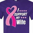 thumbnail image 4 of Inktastic Breast Cancer Awareness I Support My Wife with Pink Ribbon T-Shirt, 4 of 5