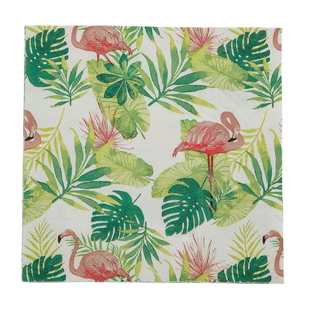 6 1/2" Flamingo Party Paper Luncheon Napkins - 16 Count