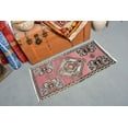 thumbnail image 3 of Small Rugs, Turkish Rug, Vintage Rug, Anatolian Rug, Rugs For Bathroom, 1.7x3.4 ft Red Rug, Door Mat Rugs, Small Boho Rug, Entry Rug, 13343, 3 of 10