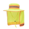 thumbnail image 1 of Purple Sombrero de cubo con solapa para el cuello Sombrero de guardabosques de alta visibilidad Sombrero de seguridad reflectante, 1 of 5
