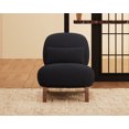 thumbnail image 2 of Morden Fort Black Accent Cloud Sofa Boucle Chair, Comfy Thick Cushion Armless Tilt Back Chair for Living Room, Bedroom, Apartment, 2 of 7