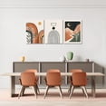 thumbnail image 6 of Minimalist Boho Wall Art Set of 3, Abstract Wall Art Mid-Century Modern Art Print, Sage Green Neutral Geometric Canvas Artwork Posters for Living Room, Bedroom, Boho Room Decor 12"x16", Framed, 6 of 6
