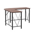 thumbnail image 5 of Zstar L-shaped Computer Desk Wooden Tabletop Laptop Corner Table Workstation, 5 of 8
