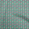 thumbnail image 1 of oneOoneCottonCambricGreenFabricAfricanSewingCraftProjectsFabricPrintsByYard56InchWide, 1 of 4