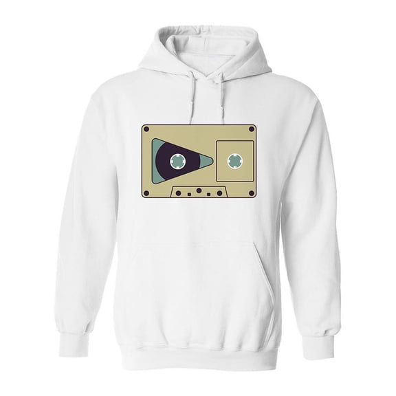 Audio Tape Cassette Hoodie Men -Image by Shutterstock, Male Large