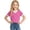 Hot Pink, variant on Girls T Shirts V Neck Short Sleeve T Shirts Basic Plain Kids Shirts Girls 9-10 Years