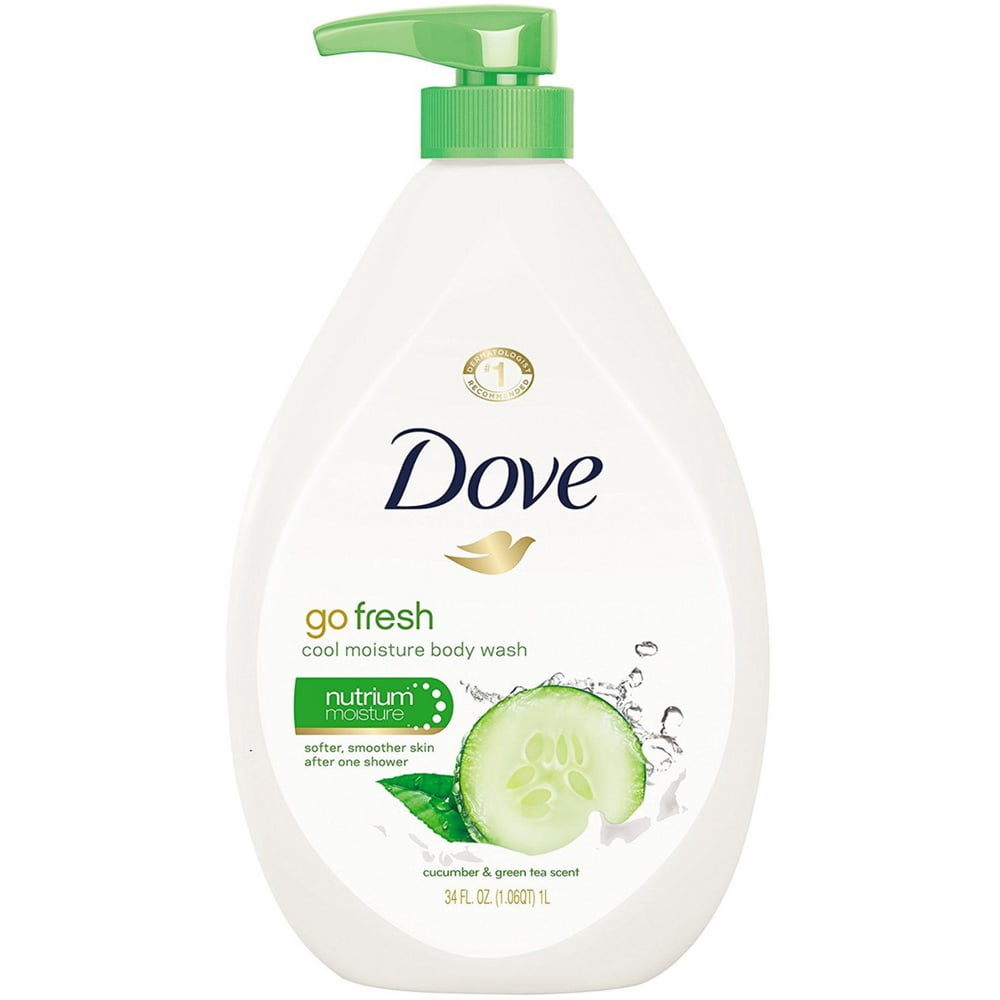 Dove go fresh Cool Moisture Body Wash, Cucumber & Green Tea 34 oz
